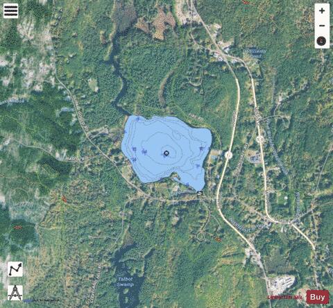 Potanipo Pond depth contour Map - i-Boating App - Satellite