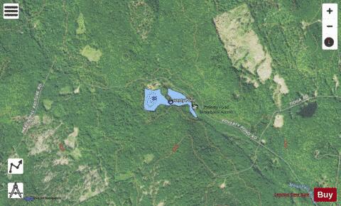 Poverty Pond depth contour Map - i-Boating App - Satellite