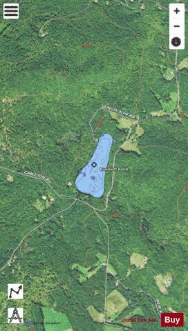 Randlett Pond depth contour Map - i-Boating App - Satellite