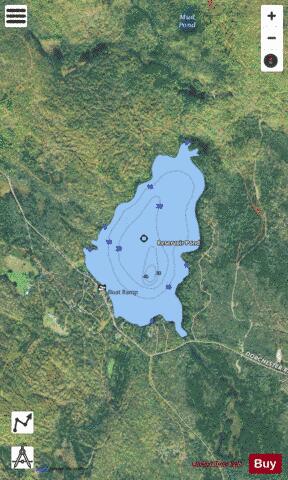 Reservoir Pond depth contour Map - i-Boating App - Satellite