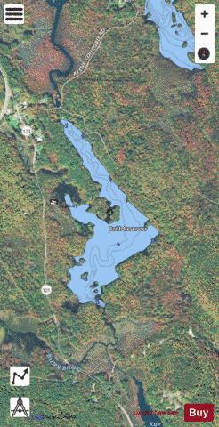 Robb Reservoir depth contour Map - i-Boating App - Satellite