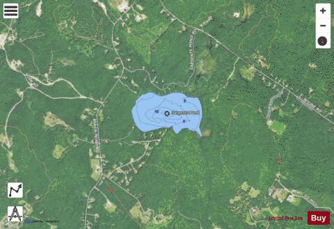 Sargents Pond depth contour Map - i-Boating App - Satellite