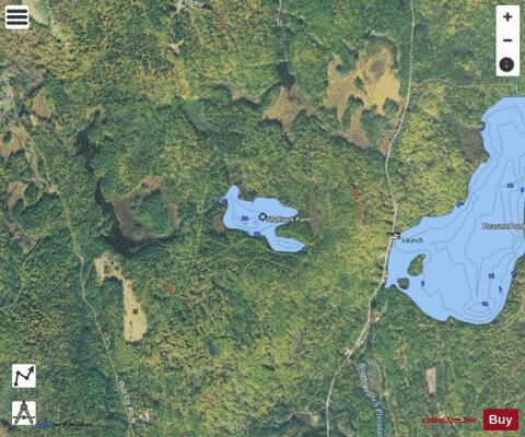Shattuck Pond depth contour Map - i-Boating App - Satellite