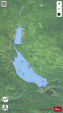 South Ponds depth contour Map - i-Boating App - Satellite