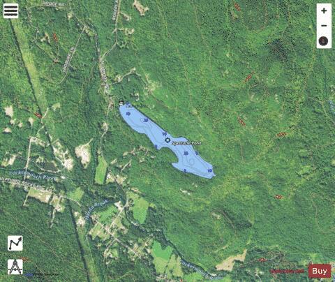 Spectacle Pond depth contour Map - i-Boating App - Satellite