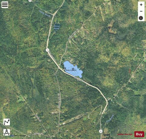 Stone Pond depth contour Map - i-Boating App - Satellite