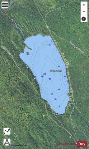 Success Pond depth contour Map - i-Boating App - Satellite