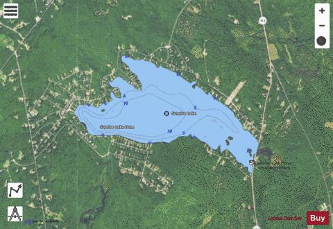 Sunrise Lake depth contour Map - i-Boating App - Satellite