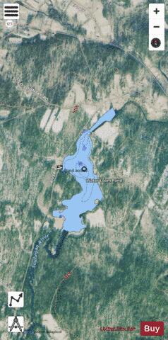 Water Loom Pond depth contour Map - i-Boating App - Satellite