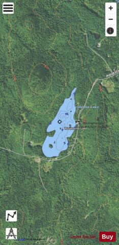 Waukeena Lake depth contour Map - i-Boating App - Satellite