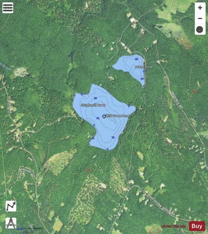 Wild Goose Pond depth contour Map - i-Boating App - Satellite