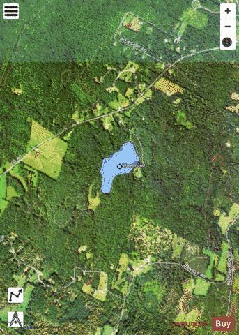 Wood Pond depth contour Map - i-Boating App - Satellite
