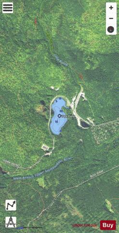 York Pond depth contour Map - i-Boating App - Satellite