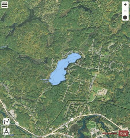 Governors Lake depth contour Map - i-Boating App - Satellite