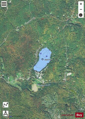 Rand Pond depth contour Map - i-Boating App - Satellite