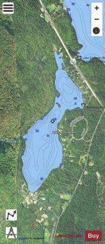 Lake Armington depth contour Map - i-Boating App - Satellite