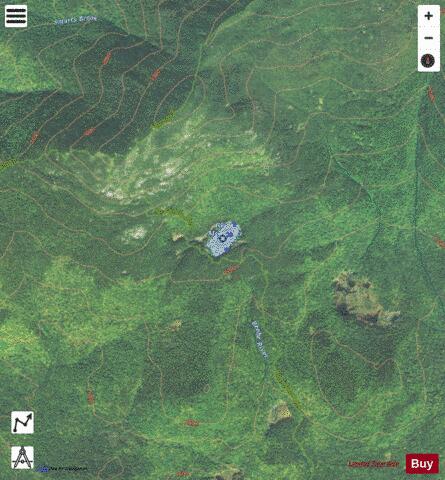 Black Mountain Pond depth contour Map - i-Boating App - Satellite