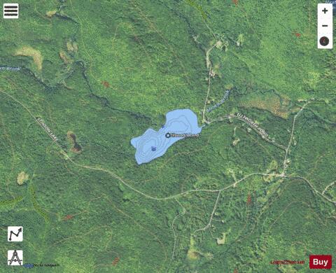Ellsworth Pond depth contour Map - i-Boating App - Satellite