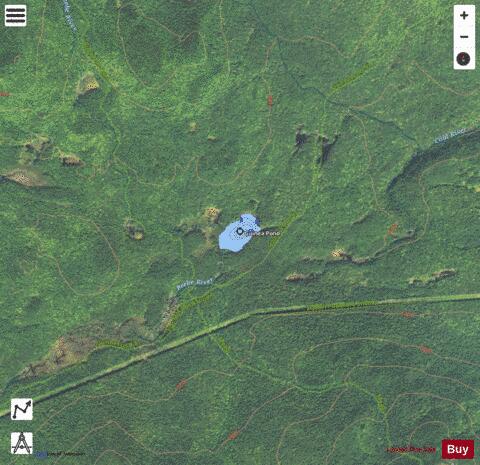 Guinea Pond depth contour Map - i-Boating App - Satellite
