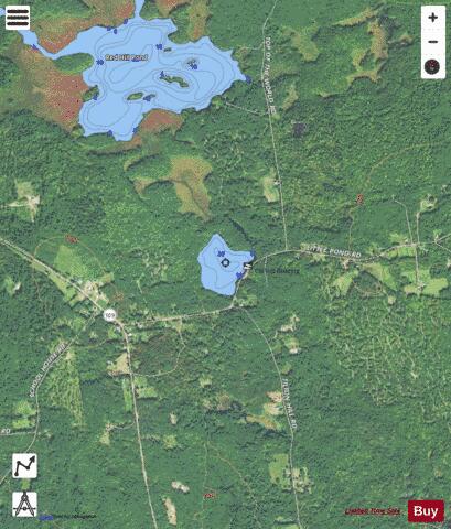 Little Pond depth contour Map - i-Boating App - Satellite