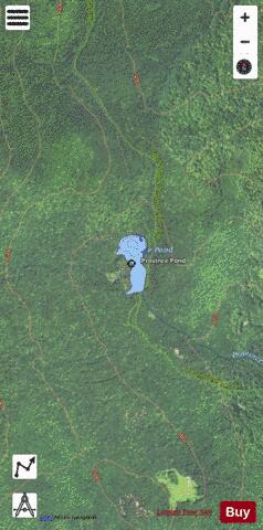 Province Pond depth contour Map - i-Boating App - Satellite