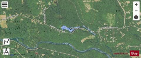 Red Eagle Pond depth contour Map - i-Boating App - Satellite
