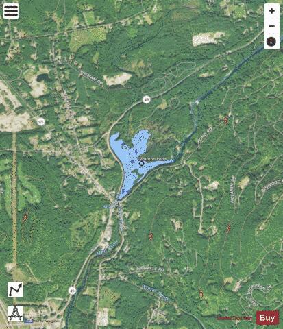 Campton Pond depth contour Map - i-Boating App - Satellite