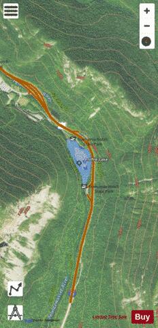 Profile Lake depth contour Map - i-Boating App - Satellite