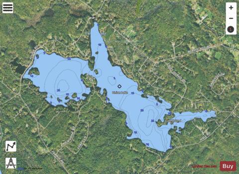 Union Lake depth contour Map - i-Boating App - Satellite