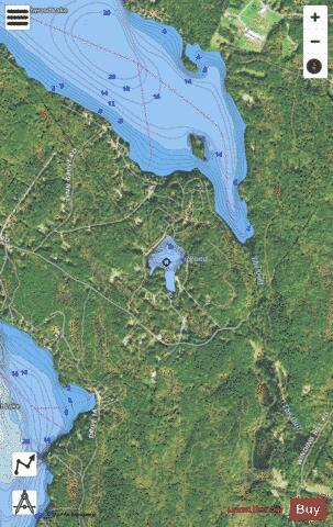 Voydatch Pond depth contour Map - i-Boating App - Satellite