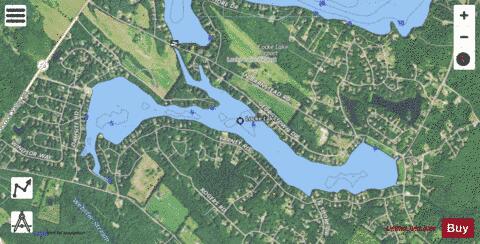 Locke Lake depth contour Map - i-Boating App - Satellite