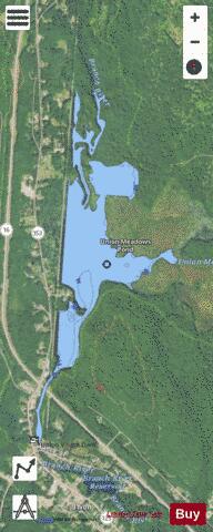 Union Meadows Pond depth contour Map - i-Boating App - Satellite