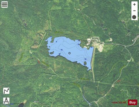 JERICHO LAKE depth contour Map - i-Boating App - Satellite