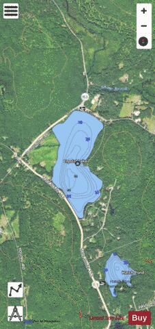CRYSTAL LAKE depth contour Map - i-Boating App - Satellite