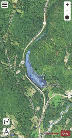 BAKER RIVER SITE 2 - HILDRETH depth contour Map - i-Boating App - Satellite