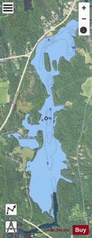POWDER MILL POND depth contour Map - i-Boating App - Satellite