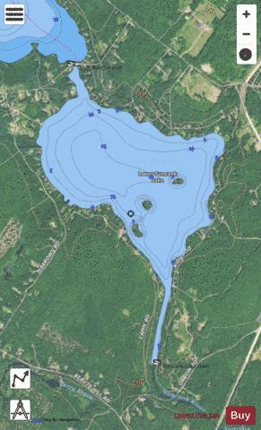 SUNCOOK LAKE, LOWER depth contour Map - i-Boating App - Satellite