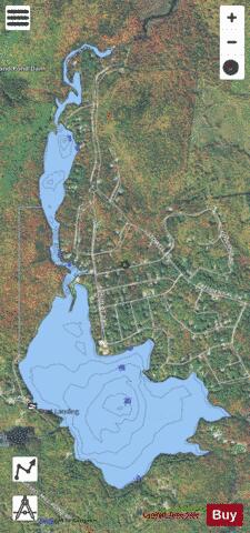 ASHUELOT POND depth contour Map - i-Boating App - Satellite