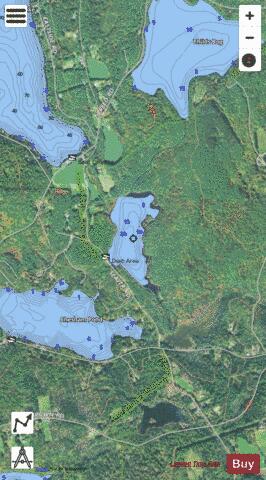 SEAVER RESERVOIR depth contour Map - i-Boating App - Satellite