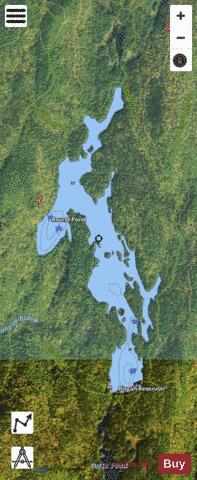 PISGAH RESERVOIR depth contour Map - i-Boating App - Satellite