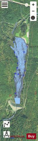 Otter Brook Lake depth contour Map - i-Boating App - Satellite