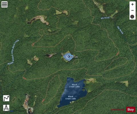 Burp Lake depth contour Map - i-Boating App - Satellite