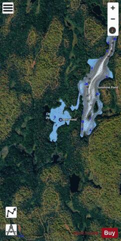 Deer Pond depth contour Map - i-Boating App - Satellite