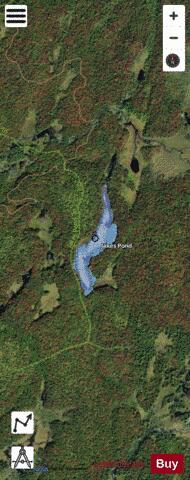 Jakes Pond depth contour Map - i-Boating App - Satellite