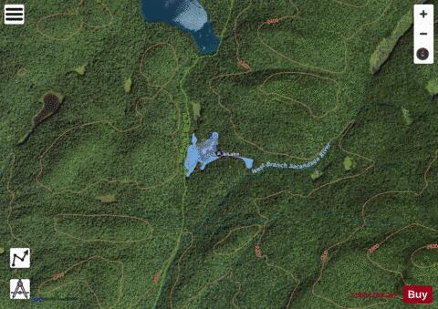 Meco Lake depth contour Map - i-Boating App - Satellite