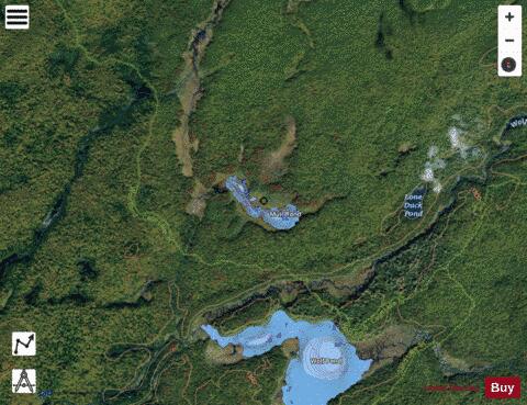 Muir Pond depth contour Map - i-Boating App - Satellite