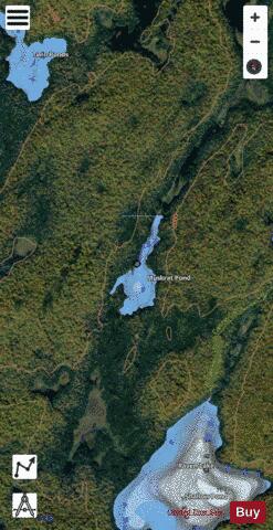 Muskrat Pond depth contour Map - i-Boating App - Satellite