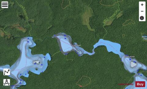Slang Pond depth contour Map - i-Boating App - Satellite