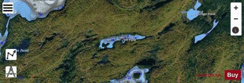 Slim Pond depth contour Map - i-Boating App - Satellite