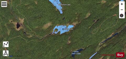 Snyder Lake depth contour Map - i-Boating App - Satellite